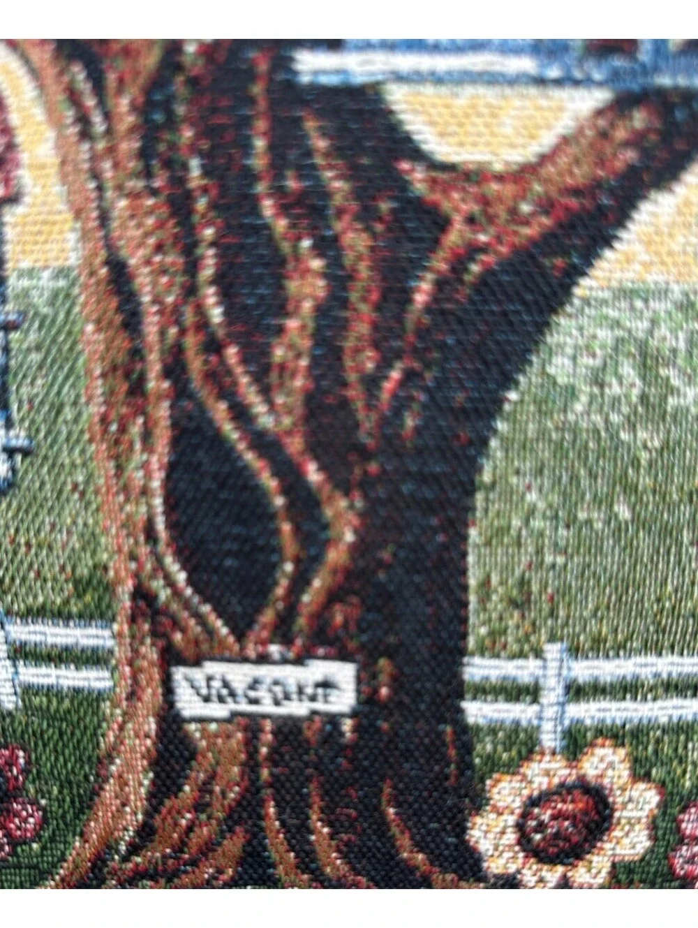 Vintage Birdhouse Tree Tapestry Throw Pillow Cottage Farmhouse Floral Decor